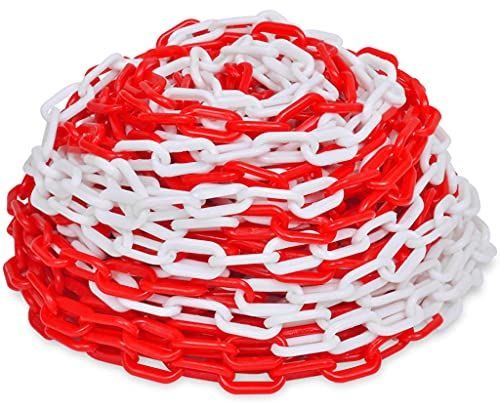 vidaXL Absperrkette Kunststoff 6mm 30m Parkplatzsperre Warnkette plastikkette