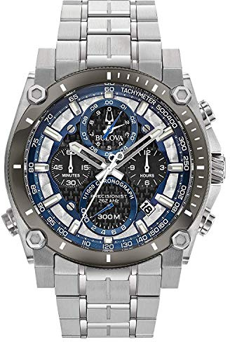 Bulova HerrenArmbanduhr Chronograph Quarz Edelstahl 98B316
