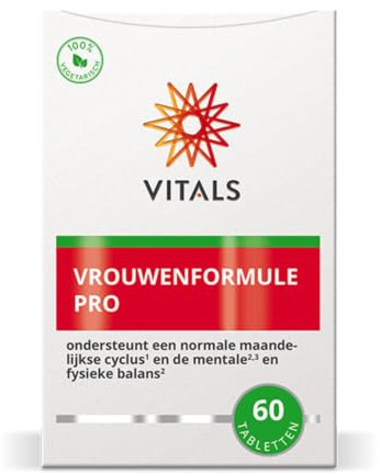 Vitals Frauenformel Pro 60 Tabletten mit Maca & Mönchspfeffer - Für Menstruationsbeschwerden & mentale Balance. Tabletten unterstützen einen normalen Monatszyklus