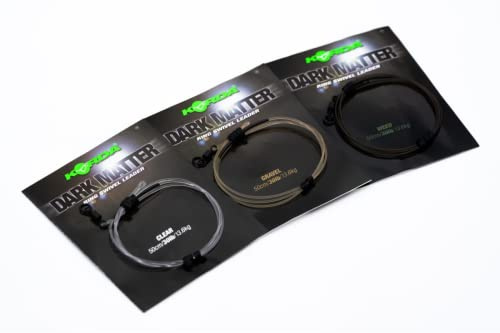 Korda Dark Matter Ring Swivel Leader 50cm 40lb Gravel KSZ69 Montage Karpfenvorfach Vorfach