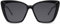 Cheapass Sonnenbrille Groß Cateye Schmetterling Trendy Schwarz Damen Style mit dunklen Gläsern und en schwarzen Metallbügeln UV400 geschützt