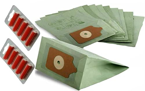 Utiz 10 x Double Layer Paper Dust Bags & 10 x Fresheners For Numatic Henry Hoover Hetty Edward James Vacuum Cleaners
