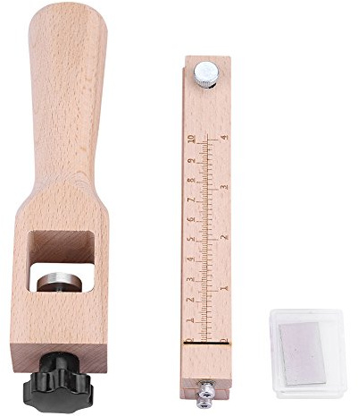 Herramienta de corte de cuero, herramienta de corte de correa de tira de cuero ajustable de madera cortador de herramientas de manualidades para manualidades