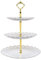 3-stufiger Dessert Stand Cupcake Stand Obst Candy Display Tischständer für Hochzeit Home Geburtstag Tea Party Dekoration (weiß)