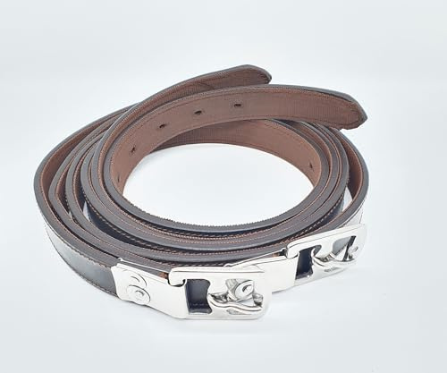 Aces Equine Steigbügelriemen aus Nylon, Kalbsleder, Braun (Braun, Cob)