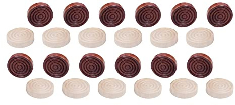Dickly 24x Backgammon Stücke Schachspielzubehör für Kinder Lernspielzeug