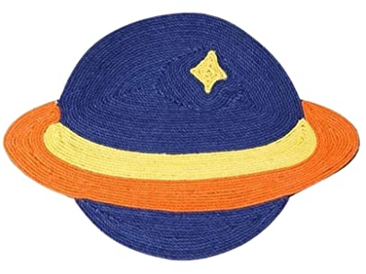 Kratzbaum Niedliches Katzen-Kratzbrett Zum Schutz Des Sofas Vor Katzenkratzen, Nicht Herunterfallenden Trümmern, Sisal-Katzen-Kratzer-Haustierprodukten Kratzstamm Im Innenbereich ( Blue : Planet )