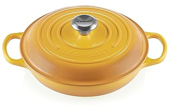 LE CREUSET Signature Sh.Casserole/braiser 26cm Nectar SS Knob