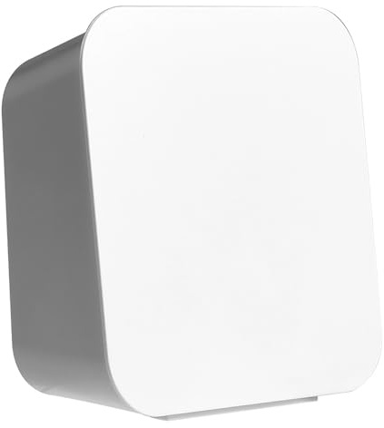 Cyrank Porta Qtip Montato a Parete, Dispenser Qtip Bianco Porta Dischetti di Cotone Dispenser Scatola Porta Bastoncini di Cotone Contenitore Porta Dischetti per Trucco per La Casa