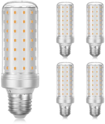 RuLEDne E27 LED Lampen Warmweiß 9W Mais Birne 2700K, Edison Schraube E27 LED Energiesparlampe Birnen Ersetzt 90W-100W Glühlampe,4er-Pack