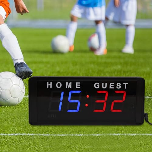 Sport Anzeigetafel Fußball Digitale LED 0-99 Scoreboard Elektronisch Basketball Anzeigetafel Mit Fernbedienung tragbare für Baseball, Fußball, Tennis