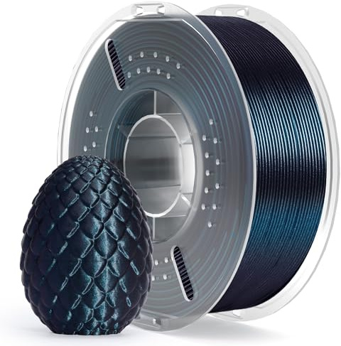 ELEGOO PLA Filament 1.75mm Galaxy Schwarz 1kg | Glänzendes Glitzerndes 3D Drucker Filament Mit Hoher Maßhaltigkeit, 1kg Spule Für Die Meisten 3D Drucker