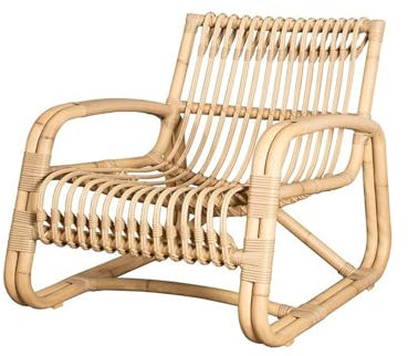 Cenz-888 Korbstuhl aus Rattan, Outdoor-Rattanstuhl – Einzel-Loungesessel mit Rückenlehne – perfekt for entspannte Nachmittage und Nickerchen im Garten, Garten-/Terrassenmöbel(Natural)