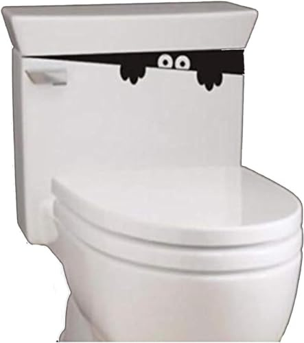 3D Monster Toilettendeckel Aufkleber Abnehmbare Badezimmer Wandaufkleber Schwarz Lustige Toilettensitz Dekoration