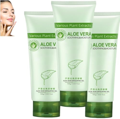 Aloe Vera Peeling-Reinigungsgel, Aloe Vera Tiefenpeeling, Aloe Vera Reinigungsgel, Sanftes Peeling-Hautpflegegel für Gesicht und Körper