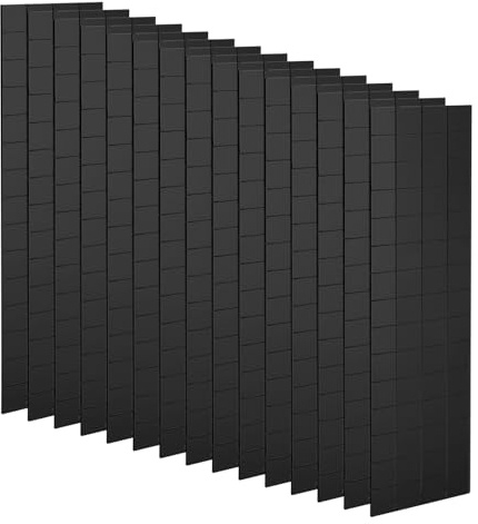 QUARKZMAN 15 Blatt 1800 Stück Selbstklebende Spiegelmosaikfliesen Schwarz | 10x10mm, Kleine Quadratische Spiegelkacheln Aufkleber, Disco Ball Aufkleber, Mini Glasfliesen, Für DIY Handwerk