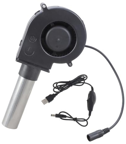 97mm Air Blower With USB Variable Speed Controller For Camping Outdoor Barbecues Bellow Camping Cooking Accessories Air Blower