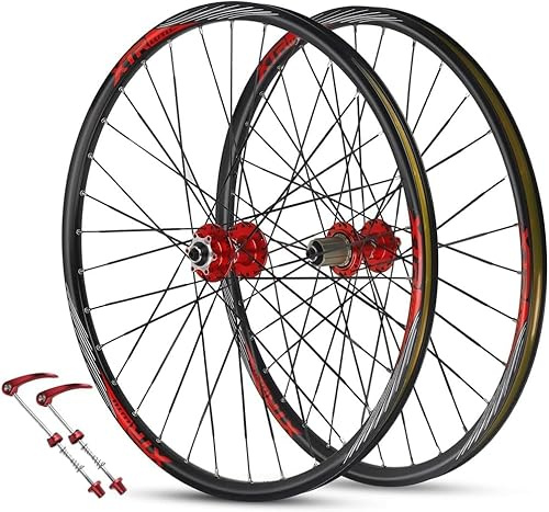KUNYOS 26 27,5 29 Zoll Mountainbike Laufradsatz Schnellspanner MTB Laufräder Scheibenbremse Ultraleicht 32H Radsatz 120 Klicks, Für 7-12S Kassette,26inch