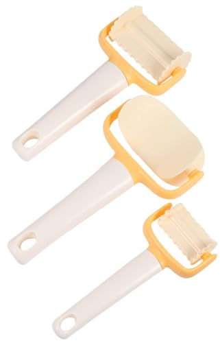 Toyvian Set di 3 Stampi per Biscotti in Plastica Arrotolabili Tagliabiscotti per Fondente e Pasta Frolla per Dolci Fatti in Casa e Preparazioni di Pasta Ripiena