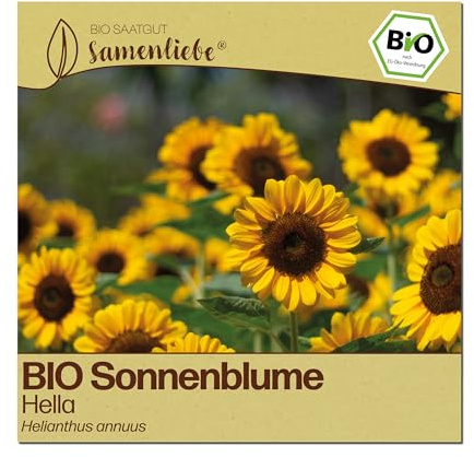 Samenliebe BIO Sonnenblumen Samen | Hella - samenfestes BIO Saatgut
