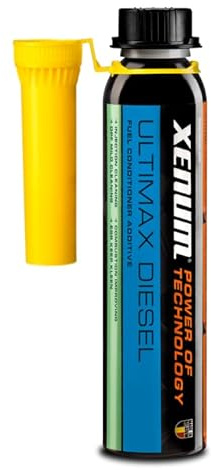 Xenum Ultimax Diesel Acondicionador Definitivo para Combustible Diésel, 300 ml, Limpia Inyectores, FAP, Turbo y EGR, Mejora Potencia y Consumo, Reduce Humo y Emisiones, Compatible con Biodiésel