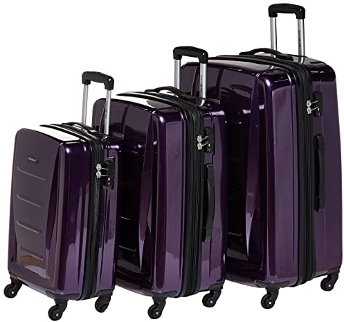Samsonite Winfield 2 Hardside Expandable Luggage with Spinner Wheels, Purple, 3-Piece Set (20/24/28)