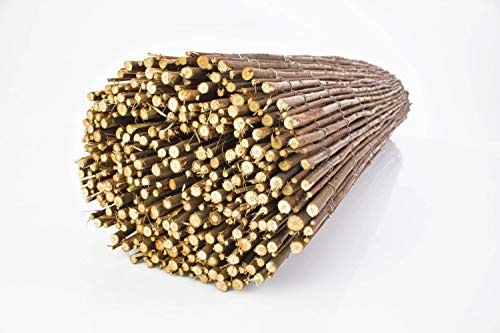 artplants.de Natürliche Weidenmatte Milo, braun, 300cmx150cm - Weidenwand/Sichtschutzmatte