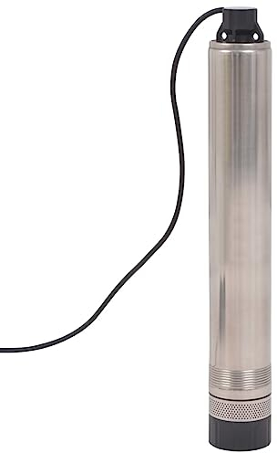 vidaXL Bomba de pozo profundo sumergible inmerso agujero de perforación jardín