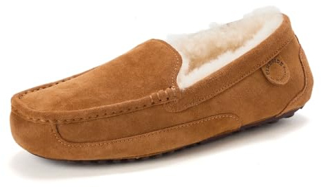 Fireside by Dearfoams Men's Melbourne Slipper, Chestnut, 10 UK