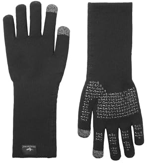 SealSkinz Unisex Allwetter Ultra Grip-Strickstulpen – Schwarz, L