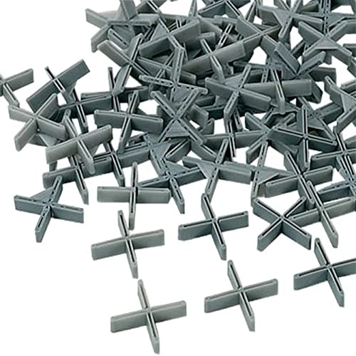 Karl Dahm Croci per posa vibrante 3 mm I Croci grigie per piastrelle con 8 mm di altezza 1000 pezzi per piastrelle di grandi dimensioni, lastre di marciapiedi e molto altro ancora – 10728