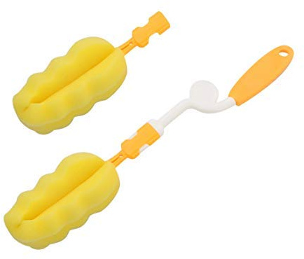 Set of 2 Bottle Cleaning Brushes for Porcelain Tea Cup Coffee Milk Stains Cleaning Bottle Scrubbing Brushes