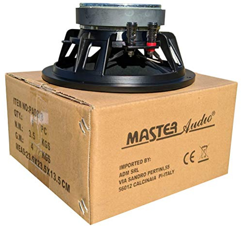 1 MASTER AUDIO PA08/8 Lautsprecher tieftöner 20,00 cm 200 mm 8 240 watt rms 480 watt max impedanz 8 ohm mit empfindlichkeit 92 db schwarz, 1 stück
