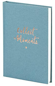 Rössler 18831880001 – Bullet Journal Collect Moments, DIN A5, 192 sidor, punktrutig, denim, 1 styck