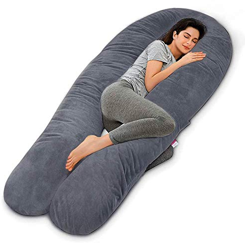Wndy's Dream Schwangerschaftskissen Stillkissen Premium XXL U-förmiges Schwangerschaftskissen Body Pillow