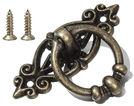 1 stücke Retro Küche Schubladenschrank Türgriff Möbelbeschläge Schrank Antike Gebürstete Bronze Schwarz Zinklegierung Griffe-1