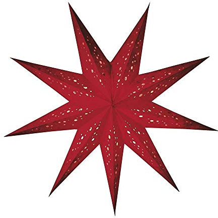 mitienda mit Liebe gemacht Papierstern Baby Spumante rot S zum Beleuchten und Aufhängen, Weihnachtsstern