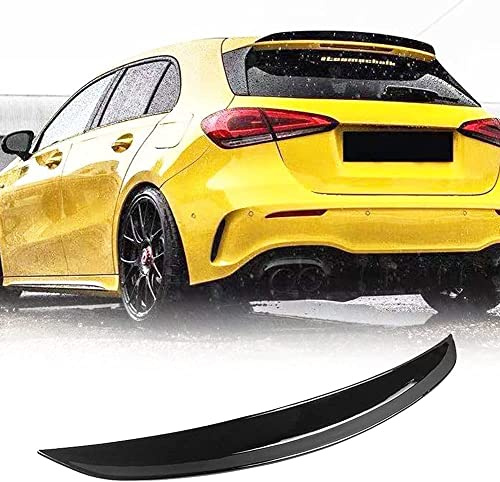 TGFOF Spoiler arrière adapté pour Mercedes-Benz Classe A W177 A180 A200 A35 A45 AMG A180 A160 A220 A250 2019-2021 Matériau ABS noir brillant