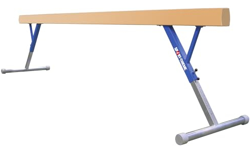 Sport-Thieme Schwebebalken Pro | Höhenverstellbar, gepolsterte Lauffläche, hohe Standsicherheit | 1 Stück Blau | DIN EN 12432 1998, DIN EN 913 2009, Leichtbau, Einfacher Transport