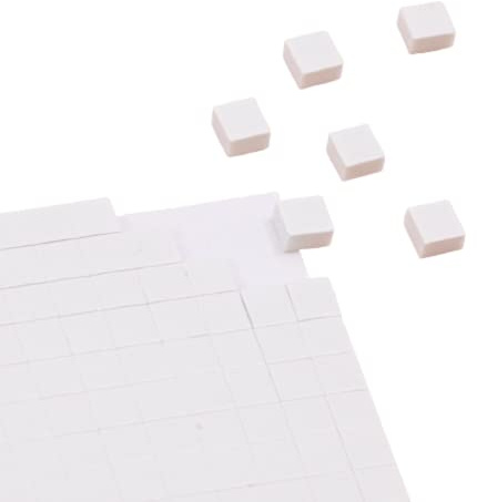 Craftelier - Quadratische Schaumstoff-Aufkleber mit doppelseitigem Klebeband, entworfen für Scrapbooking- und Bastelprojekte | Enthält 1600 Stück in 3 Größen: 1 mm, 2 mm und 3 mm