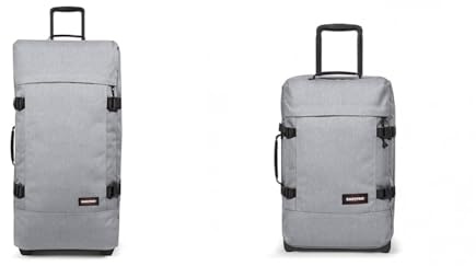 EASTPAK TRANVERZ L Koffer, 79 cm, 121 L, Grau (Sunday Grey) & TRANVERZ S Koffer, 51 cm, 42 L, Grau (Sunday Grey)