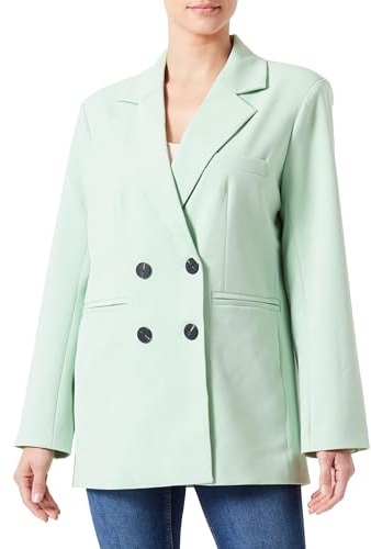 YAS Likka LS Blazer Oversized S. Noos, Quiet Green, Mujer