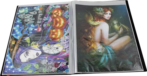 Puzzlemappe Aufbewahrungsmappe passend für 20 geklebte Puzzles mit je 1000 Teilen, Farbe: schwarz, 1 Stück