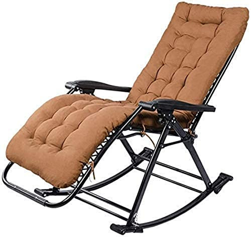 Generisch Zero Gravity Lounge Chair, s, klappbarer Gartenstuhl, Campingstuhl, Zero Gravity Schaukelstuhl, Patio Lounge Chair mit Kissen, Verstellbarer tragbarer Stuhl, für Garten, Outdoor,