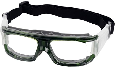 Andux Lunettes de Sport pour le Basketball LQYJ-06 | Anti-brouillard, Lentilles amovibles, Entraînement des yeux, Lunettes de sécurité, Lunettes pour le dribble de basket