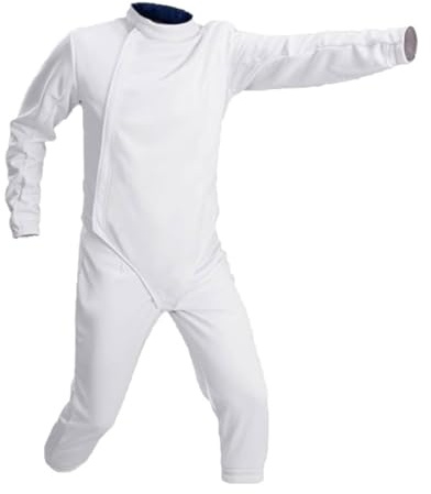 LYXXJRYBHD Tuta Sportiva da Scherma 350N, Attrezzatura da Scherma, Giacca, Pantaloni e Gilet da 3 Pezzi, per Spada, Sciabola, Mano Sinistra(50)