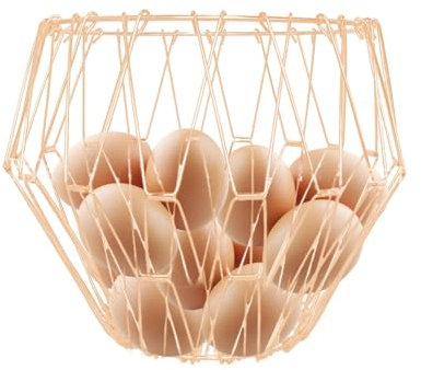 Faltbarer Obstkorb, Obstschale faltbar - umwandelbarer Tischkorb, Obst- und Gemüsekorb aus Metall, Obstschalenständer, Nusskorb für Weihnachten, Party, Mama