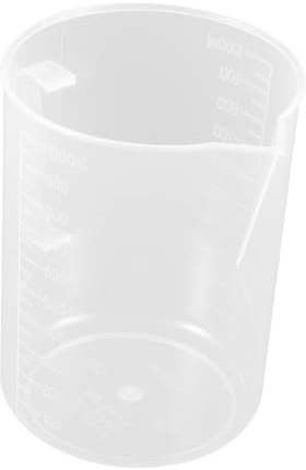 Gatuida Taza Medidora De Aceite Vaso Medidor De Plástico Asa Para Mezclar y Verter Líquidos Cuidado Del Césped Alimento Para Mascotas Aceite De Motor Uso Laboratorio