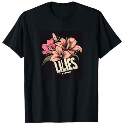 Frische Lilien Blumen zum Feiern der Schönheit der Natur T-Shirt