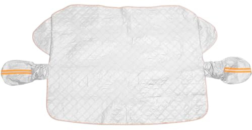 MAGICLULU Copertura in Alluminio e Tessuto Non Tessuto Auto Parabrezza Antighiaccio Riflettente Design Protezione Invernale per Neve e Gelo, Adatta per Parabrezza Anteriore